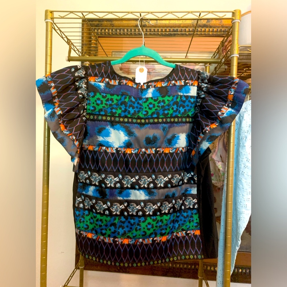 Kenzo H&M Collaborated Flutter Sleeve Blouse - image 4